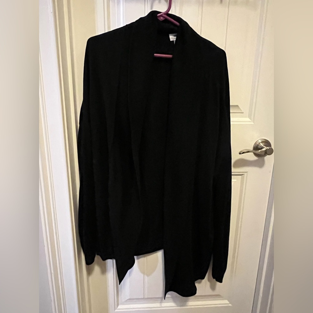 Black open cardigan in size XXL